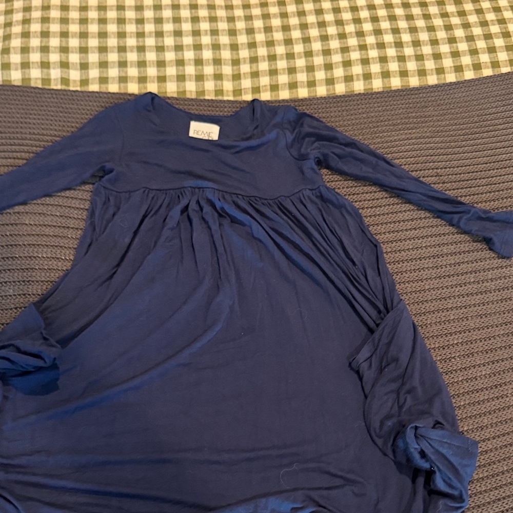 Remie girl Navy Blue Kids Casual Dress